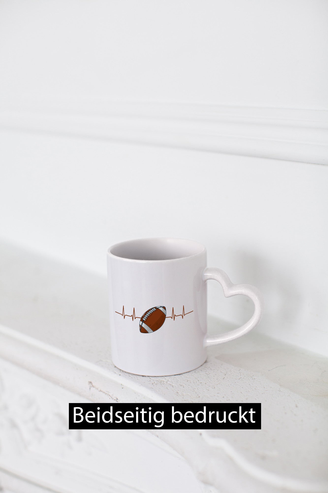 American Football Herzschlag | Footballer Superbowl Humor Geschenkidee Tasse