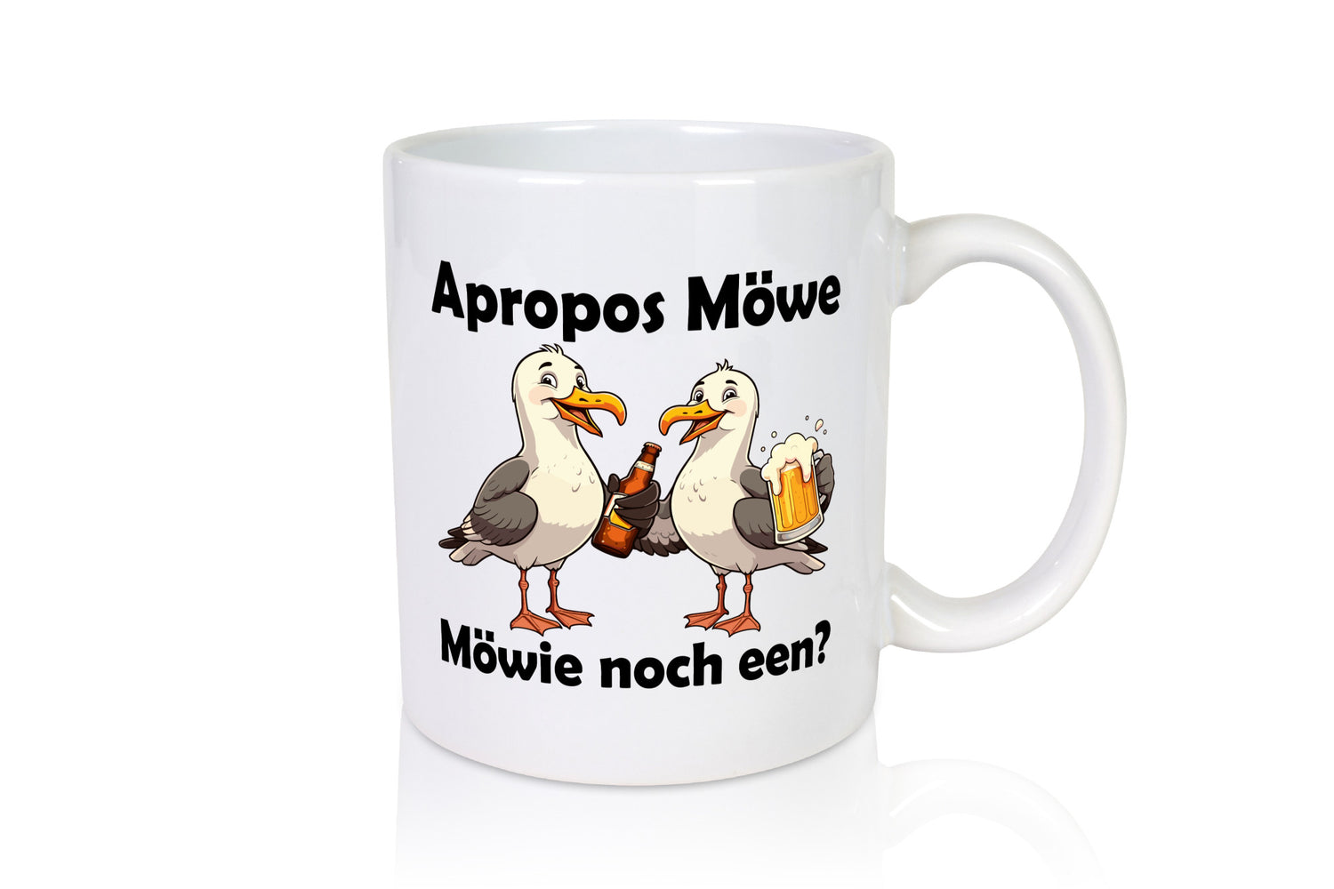 Apropos Möwe | Möwie noch een Norddeutsch Plattdeutsch lustiger Spruch Geschenk