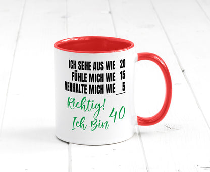 Ich bin Jung | 40 Geburtstag Verhalte mich wie ein Kind Geschenk Geschenkidee