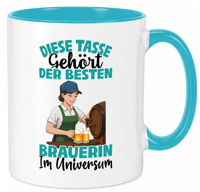Im Universum: Brauerin | Bier Brauerei lustiger Spruch Geschenk Humor