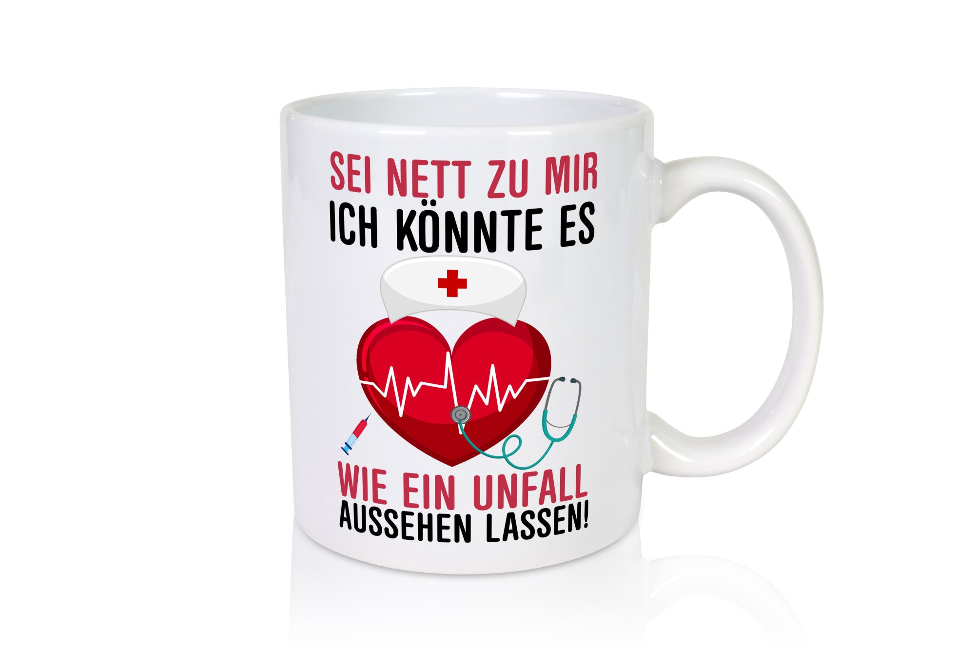 Sei nett zu mir | Krankenschwester Arzt Klinik Spritze lustig Humor