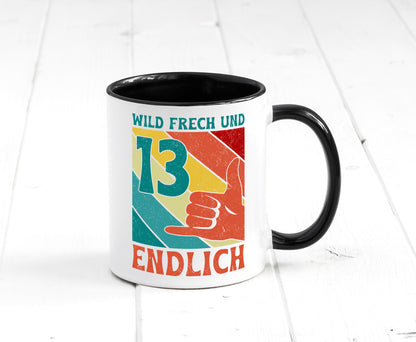 13. Geburtstag | 13 Jahre Wild und Frech Humor Geschenkidee Tasse