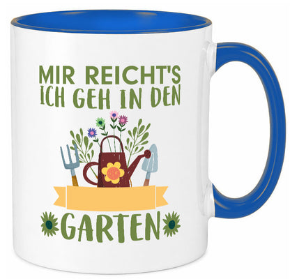 Ich geh in den Garten | Gärtner Tasse Gartenarbeit Humor Arbeit Kollegen Büro