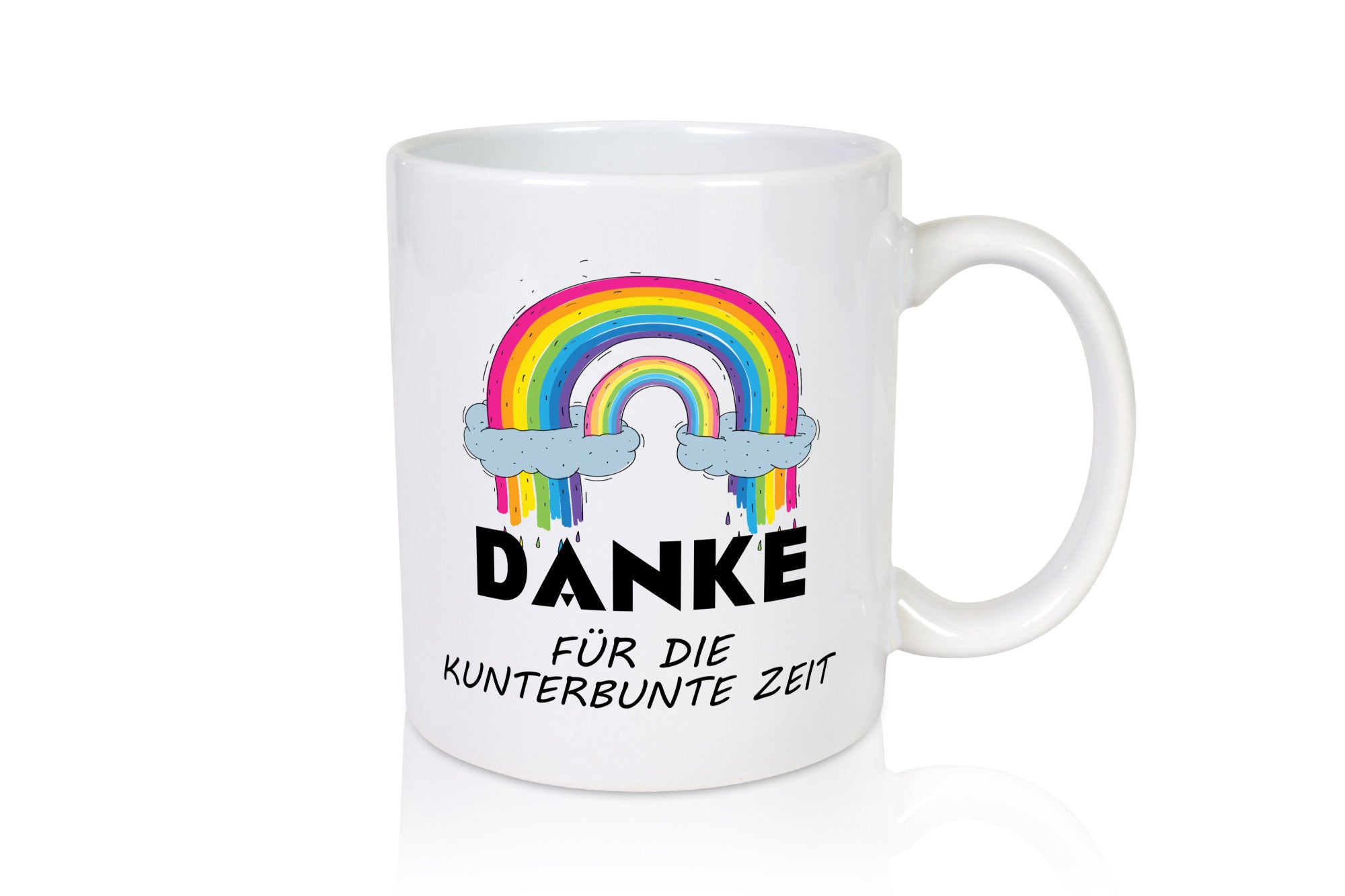 Danke für die Kunderbunte Zeit | Regenbogen lustiger Spruch Geschenk Humor