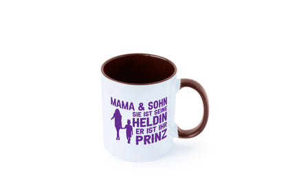 Mama &amp; Sohn | Helding Prinz Mutterliebe Geschenkidee Familie Humor Tasse