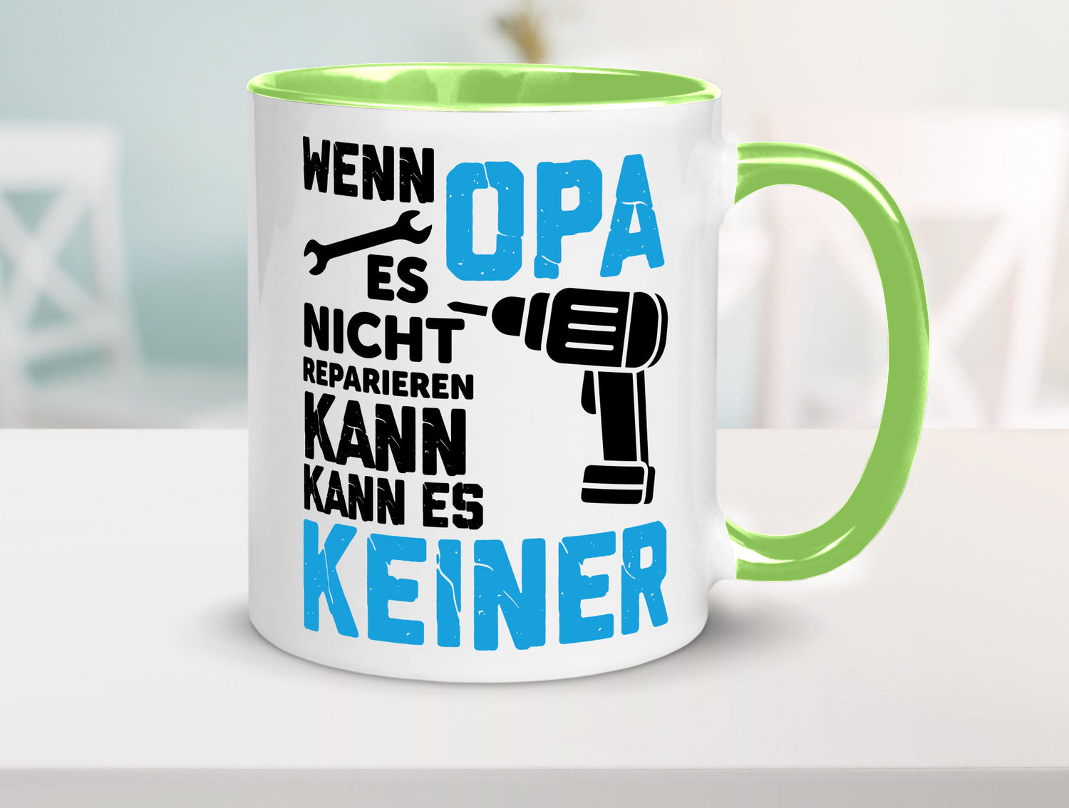 Wenn opa es nicht Reparieren kann | für alles Geschenkidee Familie Humor Tasse