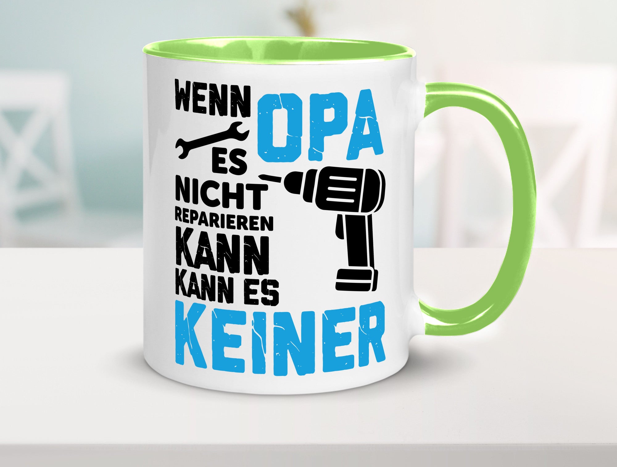 Wenn opa es nicht Reparieren kann | für alles Geschenkidee Familie Humor Tasse