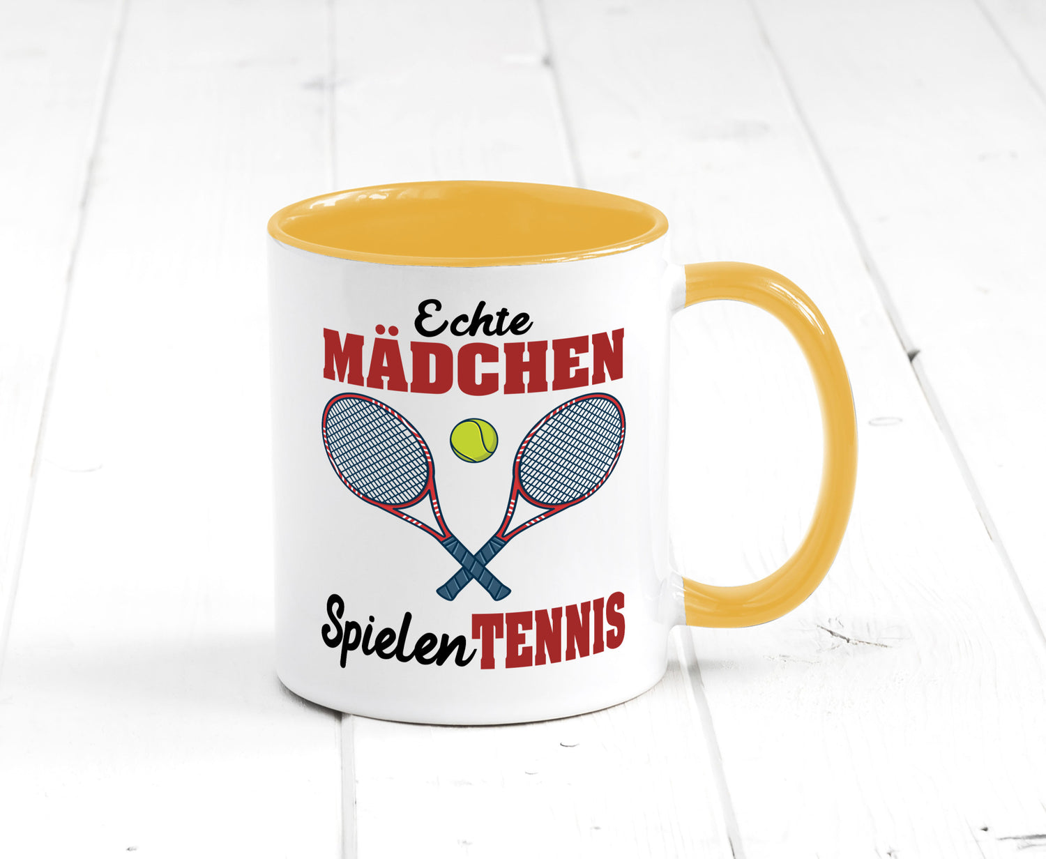 Echte Mädchen Spielen Tennis | Sport Geschenkidee Humor Tasse