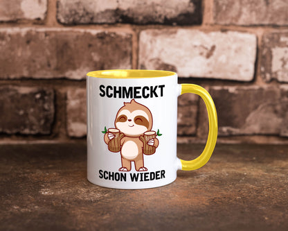 Schmeckt schon wieder | Frankfurt Hessen v2 Geschenkidee Humor Tasse