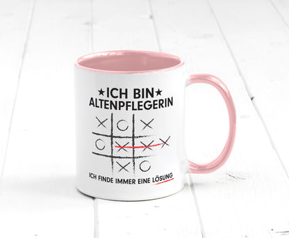 Lösung Finden: Altenpflegerin | Pflegepersonal lustiger Spruch Geschenk Humor