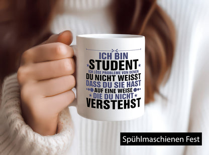 Löse Probleme: Student | Universität Uni Studium lustig Humor Geschenkidee