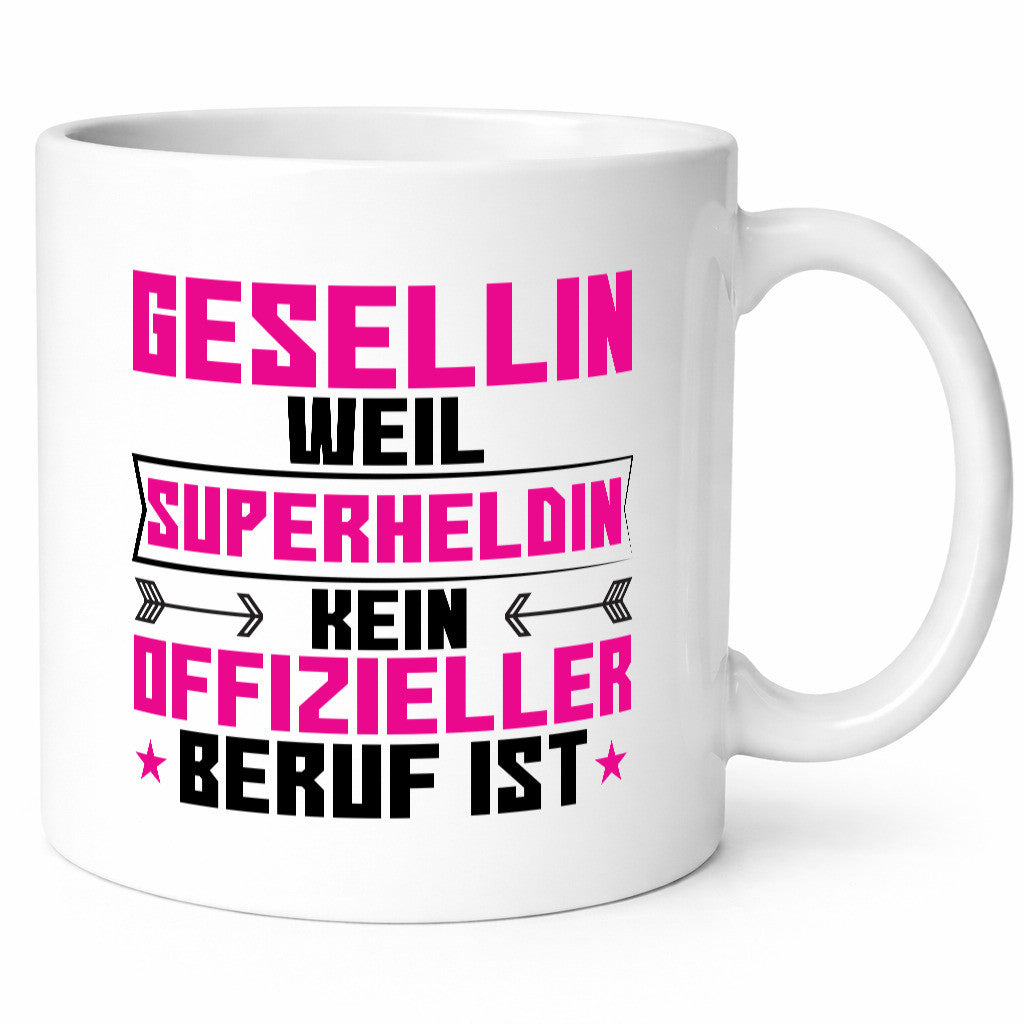 Superheldin Gesellin | Handwerkerinnen lustig Humor Geschenkidee Geschenk Tasse