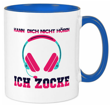 Kann dich nicht hören ich Zocke | Gamer Zocken Zocker Geschenkidee Humor Tasse
