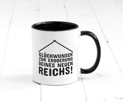 Neue Wohnung | Hausbesitzer Tasse Umzug Eigenheim Humor Geschenkidee
