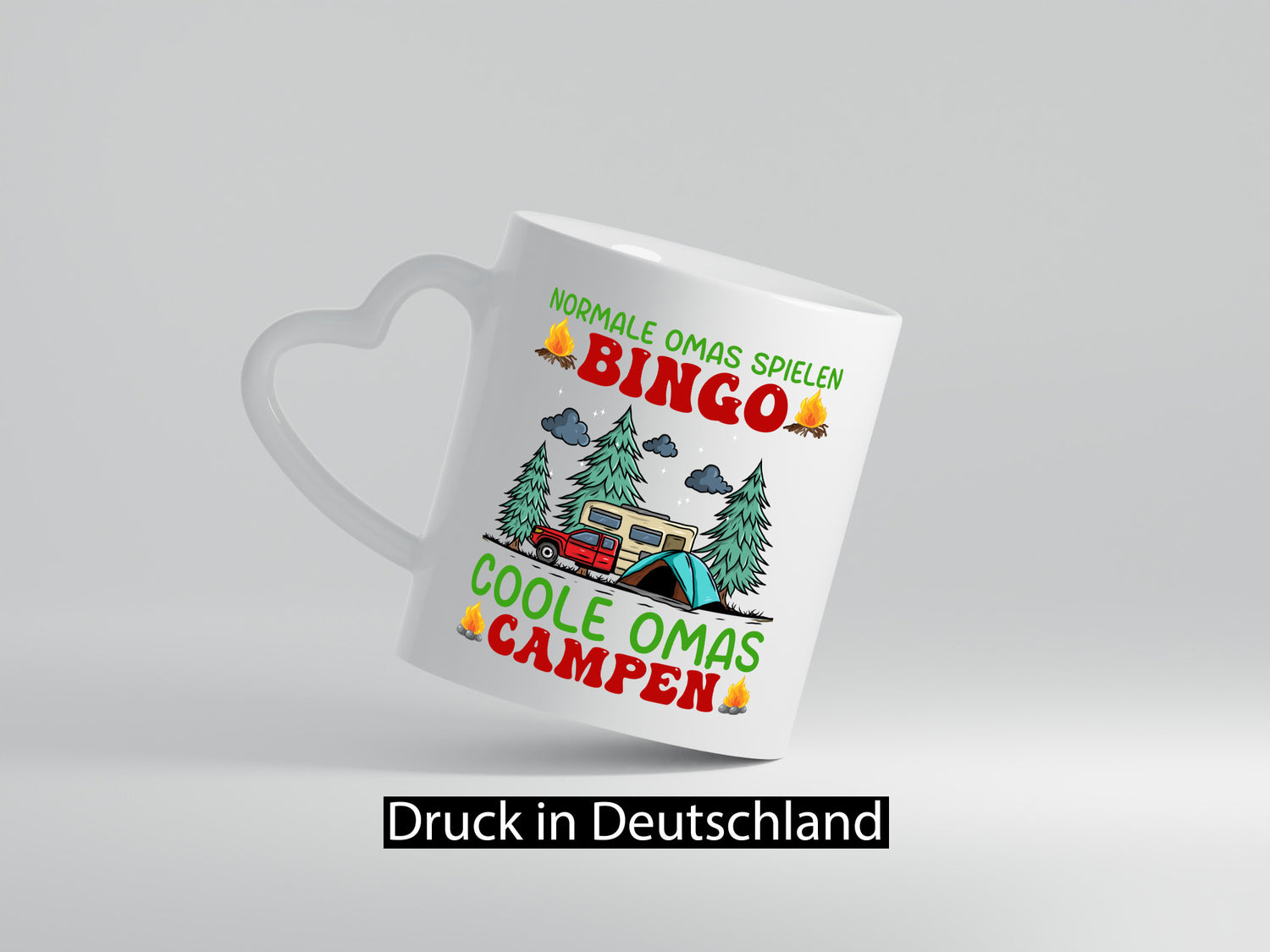 Normale Omas spielen Bingo. Coole campen. Geschenkidee Familie Humor Tasse.