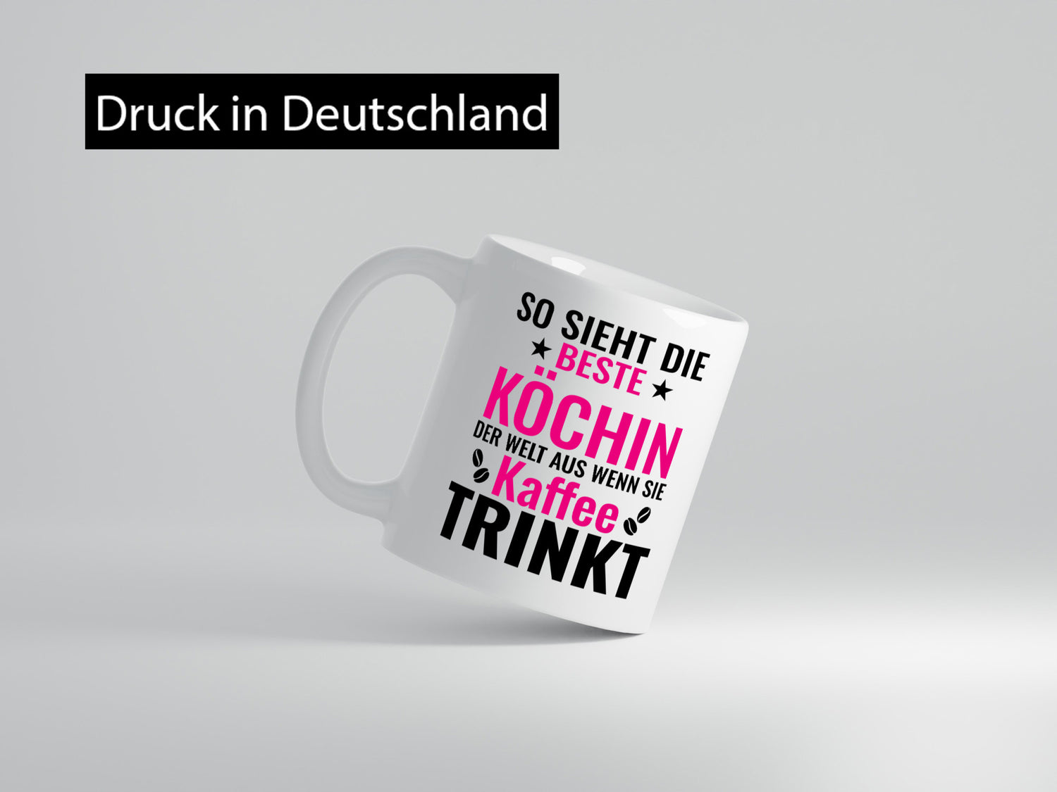 Kaffee trinkt: Köchin | Chefköchin Chefkoch Humor Arbeit Kollegen Büro