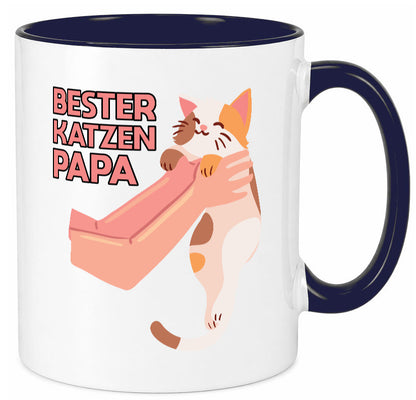 Bester Katzenpapa | Katze Gabel Geschenk Tierliebhaber Humor lustiger Spruch