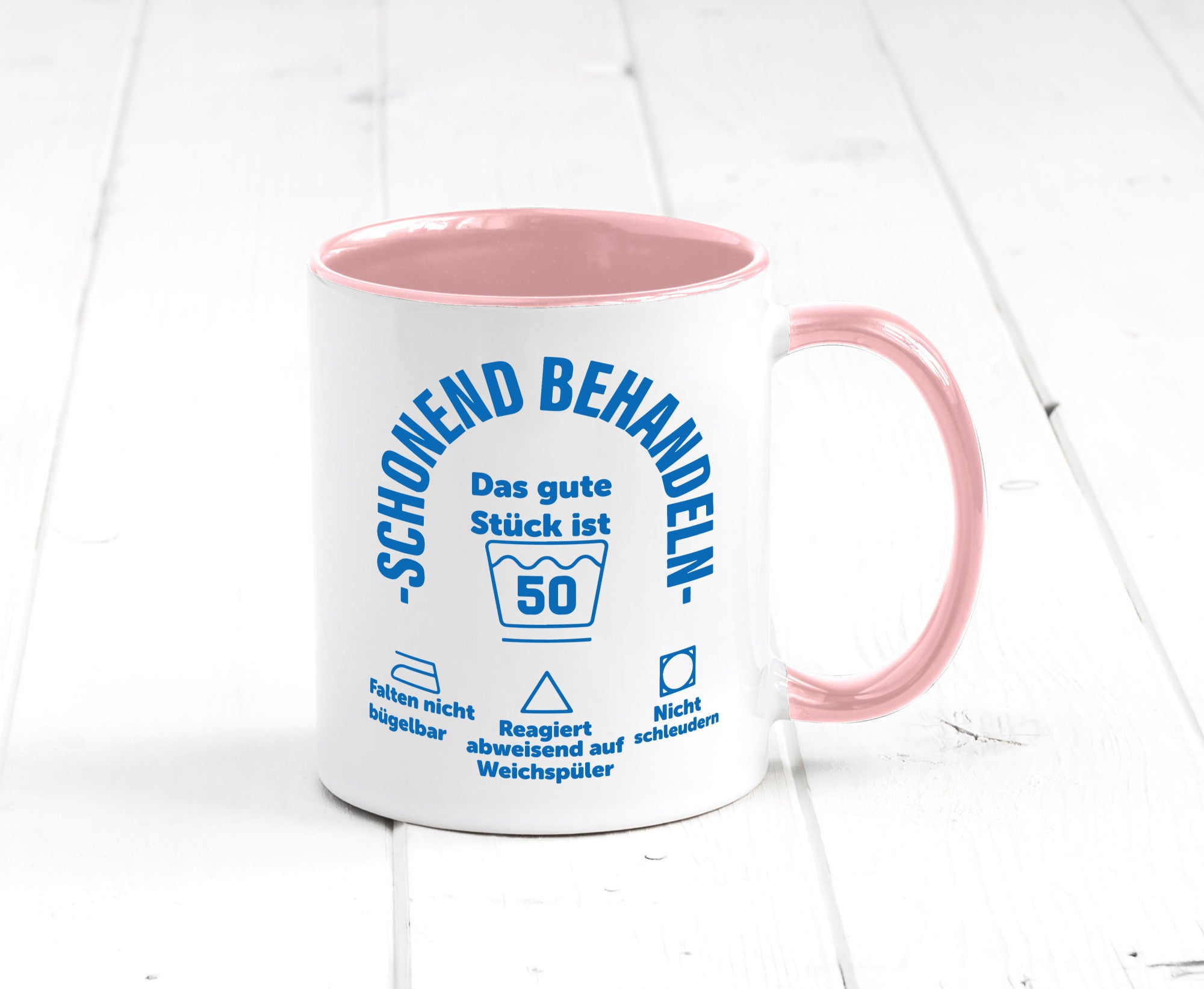 Schonend behandeln | 50 Geburtstag Humor Geschenkidee Tasse