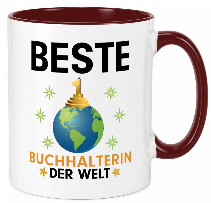 Welt Beste Buchhalterin | Buchhaltung Humor Geschenk Geschenkidee lustiger Tasse