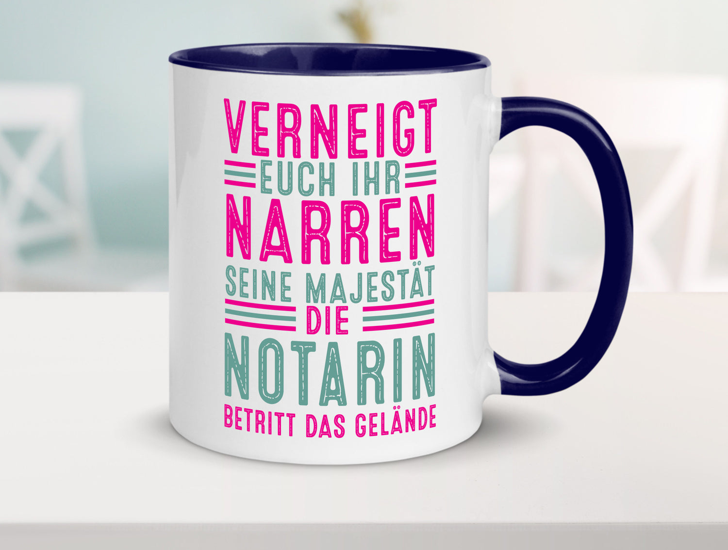 Verneigt euch: Notarin | Juristin lustig Humor Geschenkidee Geschenk Tasse