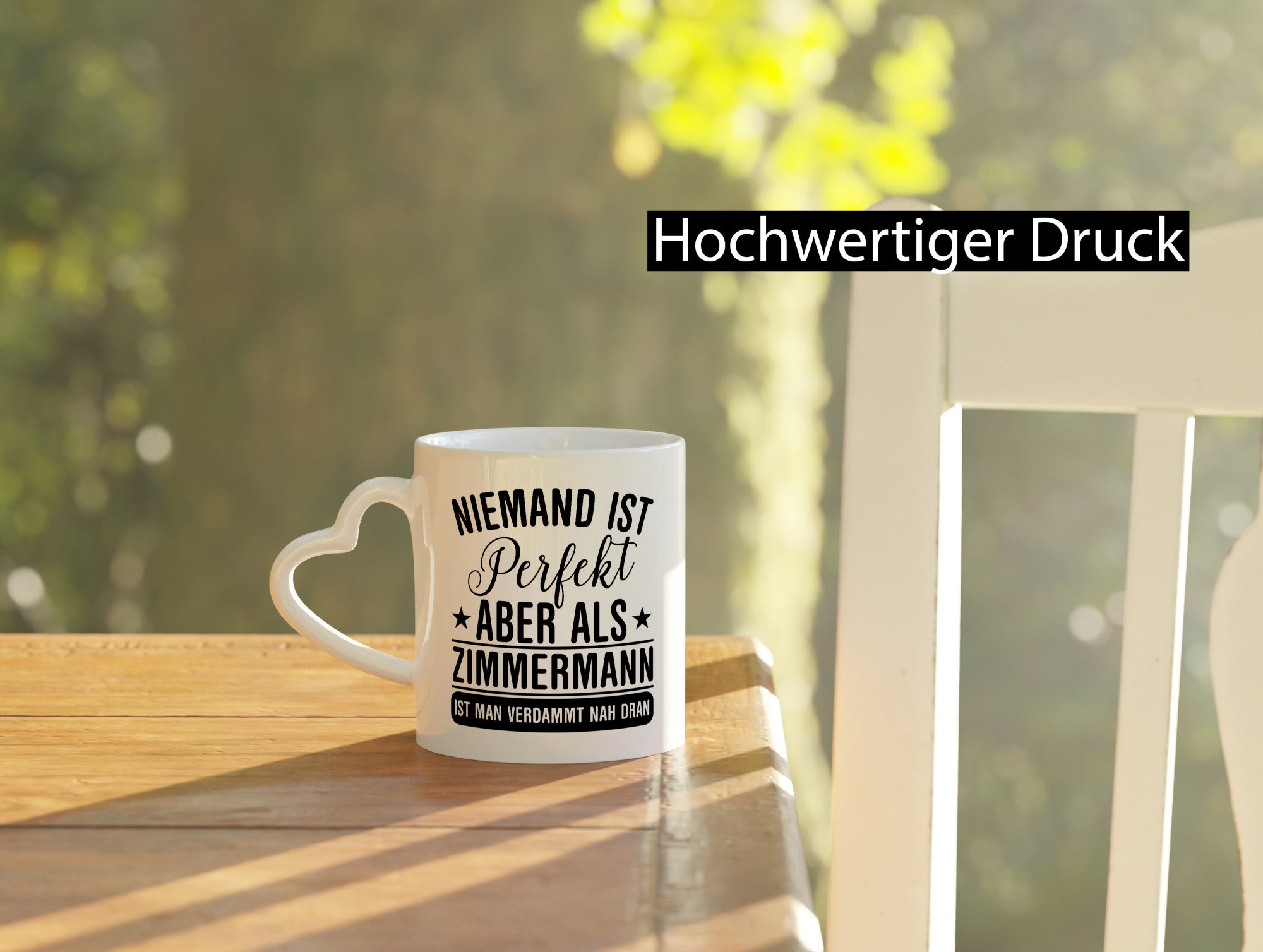Verdammt nah dran: Zimmermann | Handwerker Holzbau lustig Humor Geschenkidee
