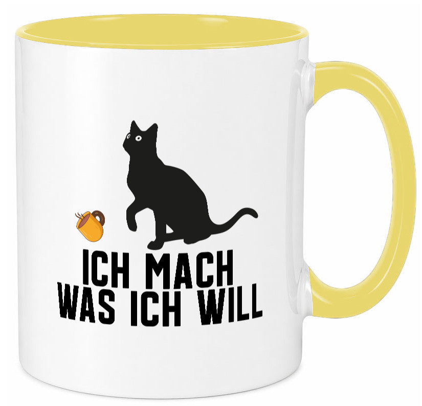 Ich mach was will | Katze Katzenliebhaber Egoist lustig Tierliebhaber Humor Tasse