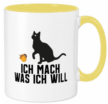 Ich mach was will | Katze Katzenliebhaber Egoist lustig Tierliebhaber Humor Tasse