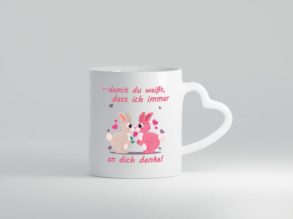 Damit du weißt ich denke immer an dich | Rose Liebe lustig Humor Geschenkidee