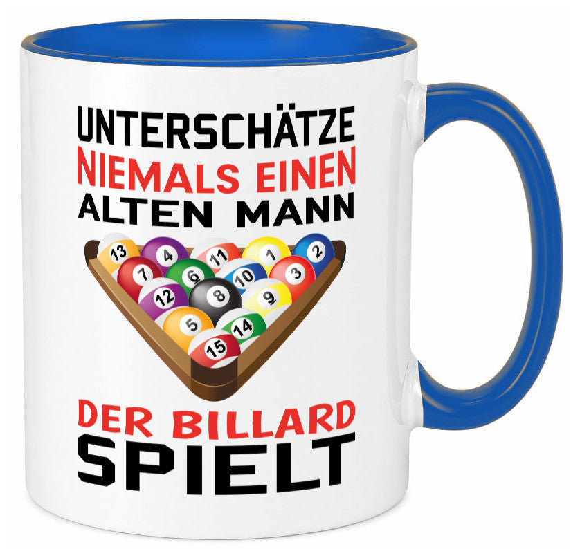 Billardspieler Humor | Männer Tasse Billard spielen lustiger Spruch Geschenk