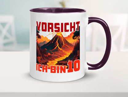 10. Geburtstag | 10 Jahre Vulkanausbruch Vulkan Humor Geschenkidee Tasse