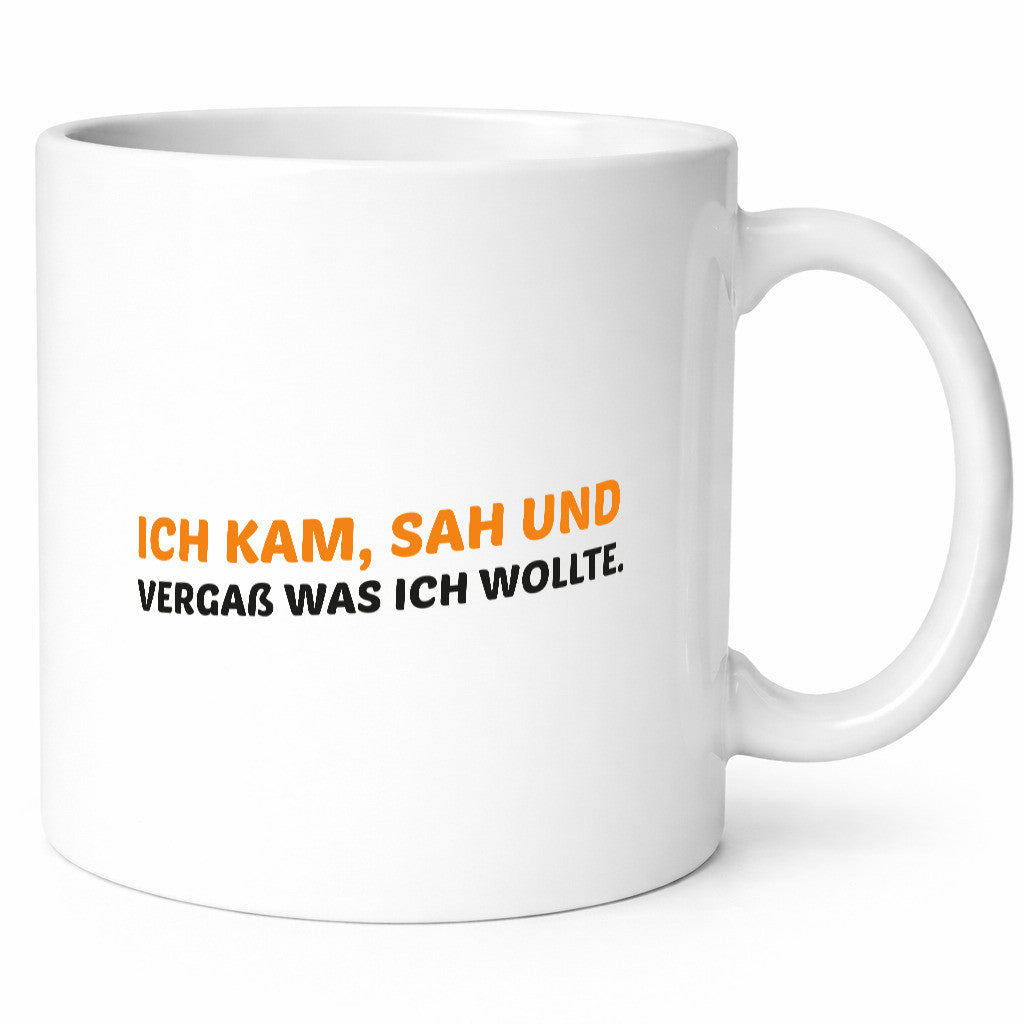 Ich kam sah und vergaß | Vergesslichkeit lustiger Spruch Geschenk Humor