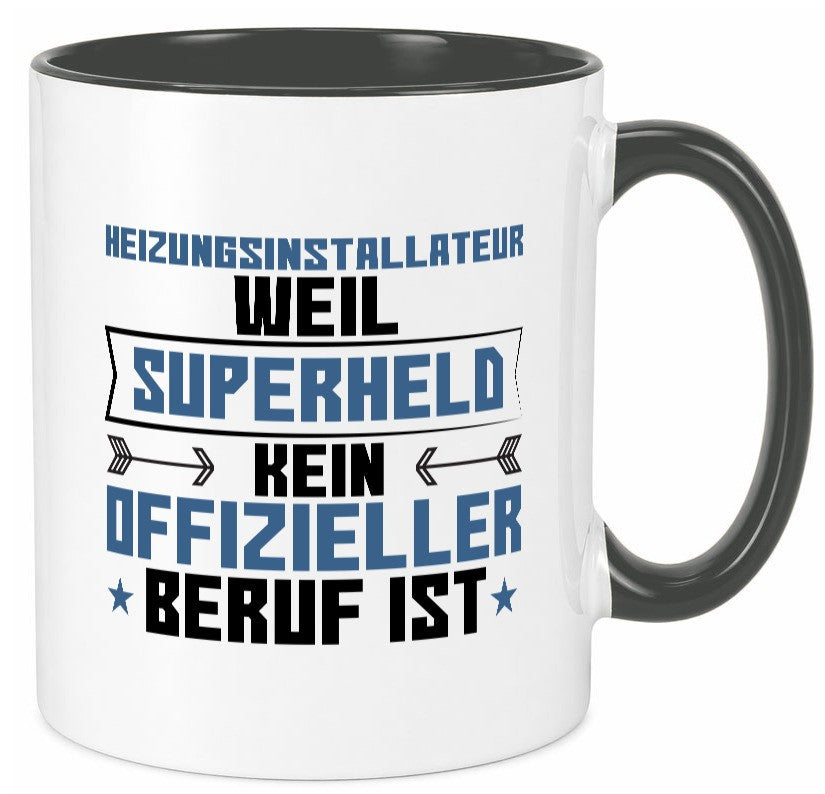 Superheld Heizungsinstallateur | Hotel lustig Humor Geschenkidee Geschenk Tasse