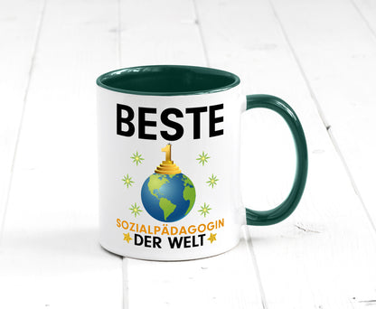Welt Beste Sozialpädagogin | Humor Pädagogin Geschenkidee Tasse
