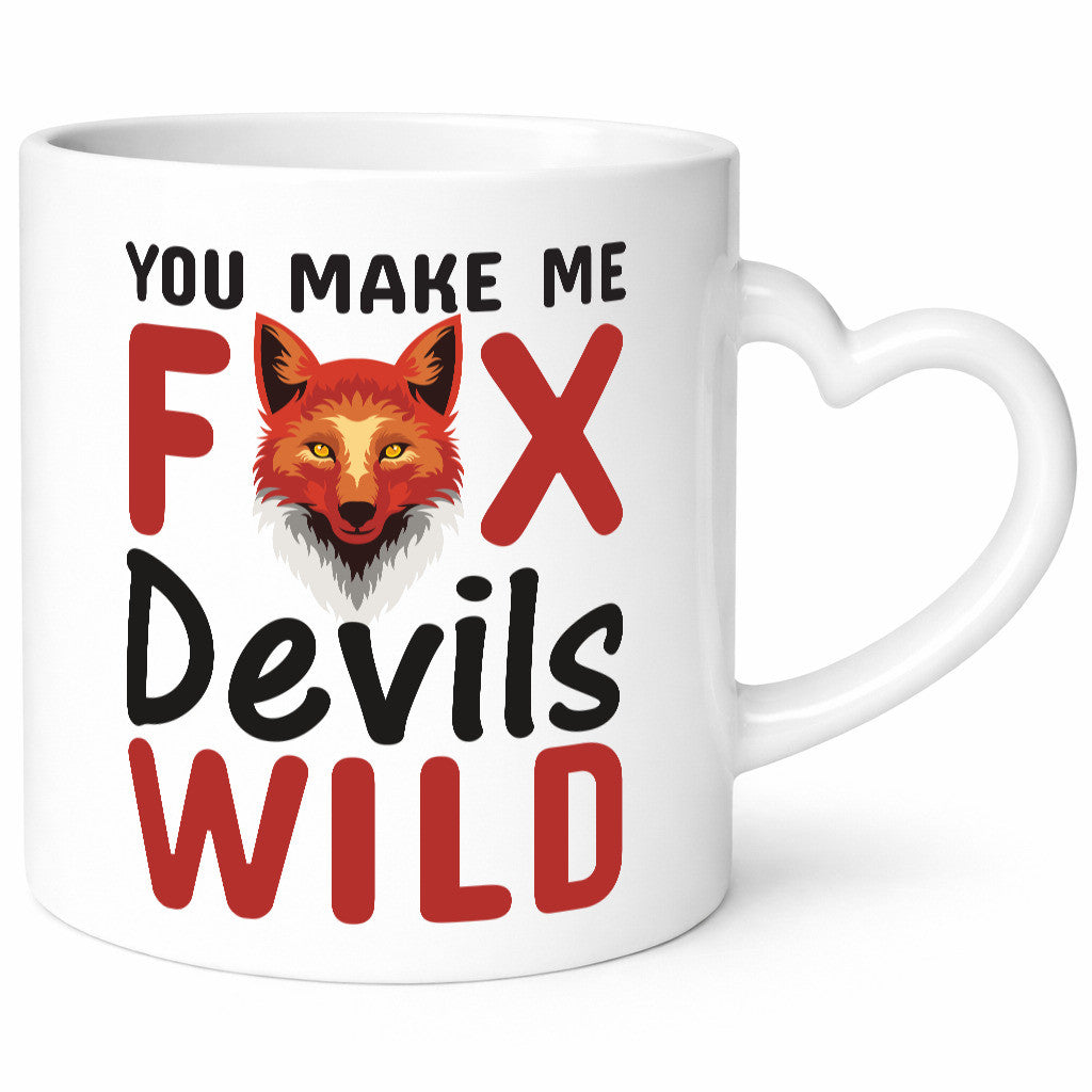 Denglisch | Englisch Spruch Fox Devils Wild v2 Humor Geschenkidee Tasse