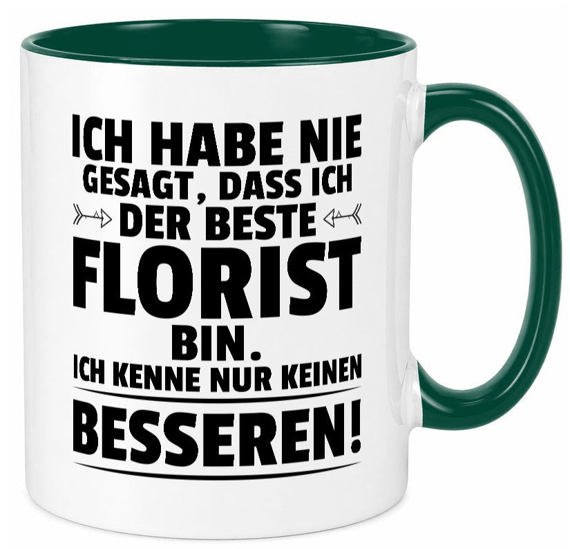 Der Beste Florist | Blumen Verkäufer lustiger Spruch Geschenk Humor Tasse