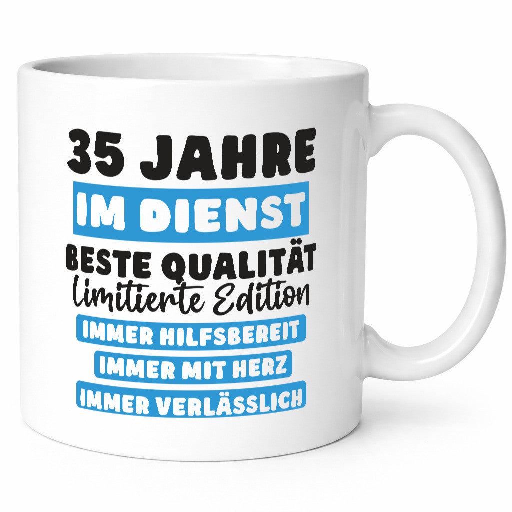 35 Jahre im Dienst | Jubiläum Arbeit v6 lustiger Spruch Geschenk Kollegen Büro