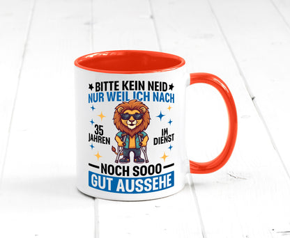 35 Jahre im Dienst | Arbeitsjubiläum Arbeit lustig Kollegen Büro Geschenk Tasse