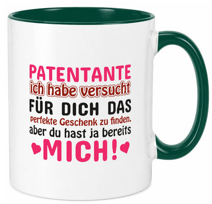 Patentante Tasse | lustiger Spruch Patin Tante Geschenk Humor Geschenkidee