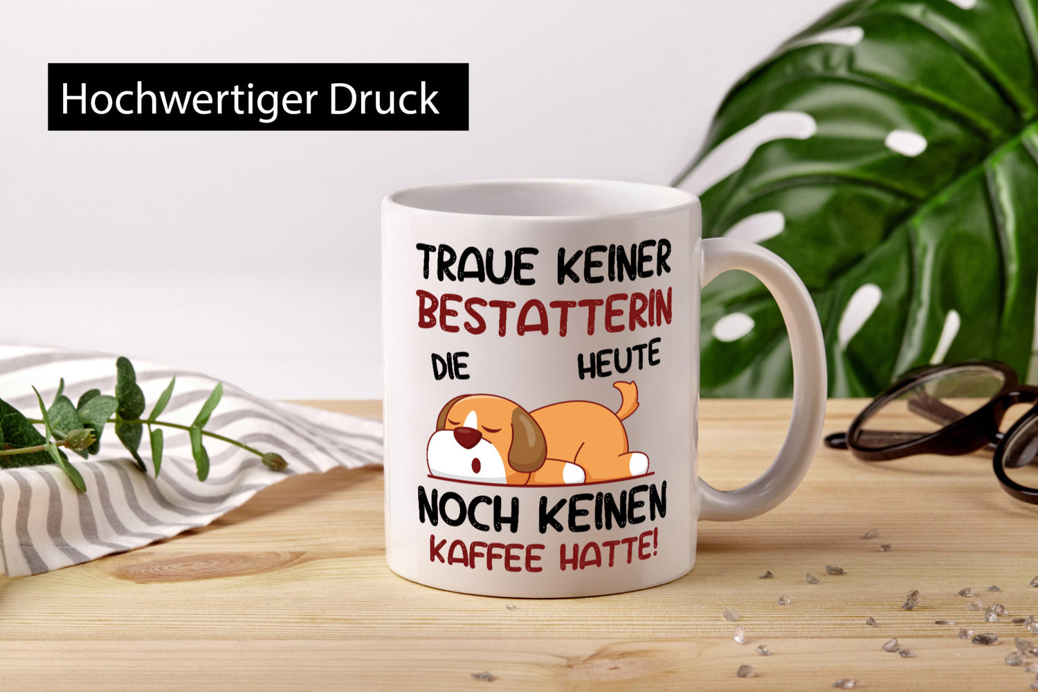 Traue keiner Bestatterin | Bestattung Totengräberin Geschenk Humor Geschenkidee