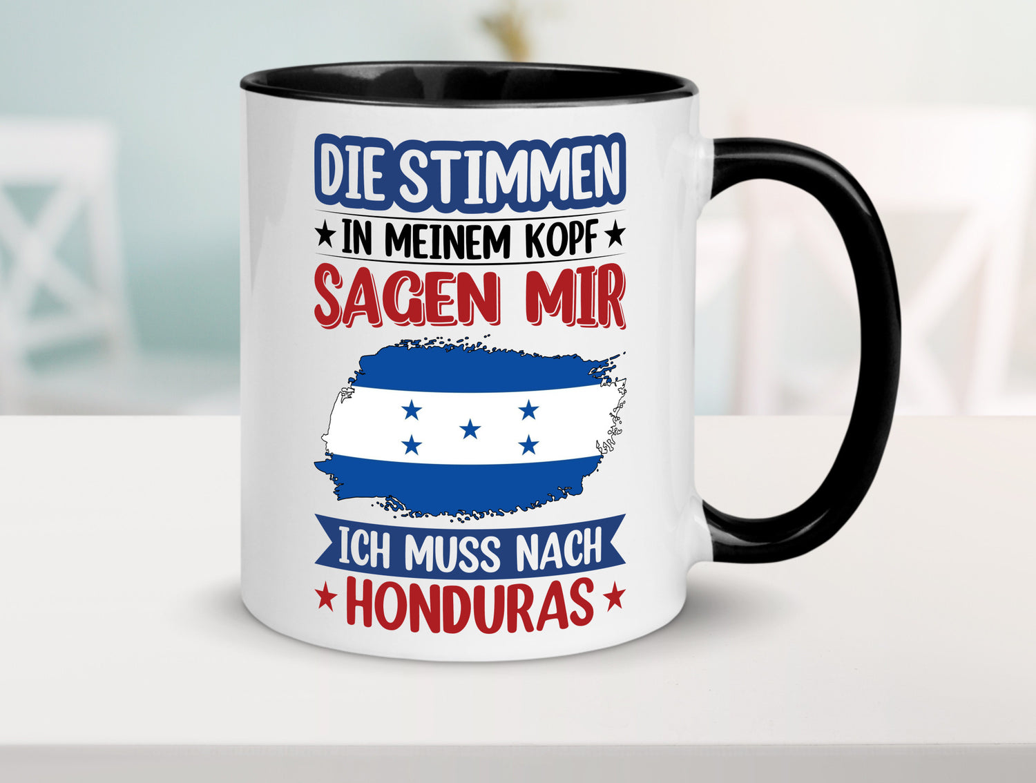 Honduras | Urlaub Stimmen in meinem Kopf Traumland Geschenkidee Humor Tasse