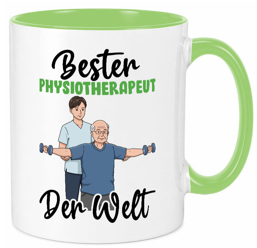Bester Physiotherapeut v3 Geschenk Humor Geschenkidee lustiger Spruch Tasse