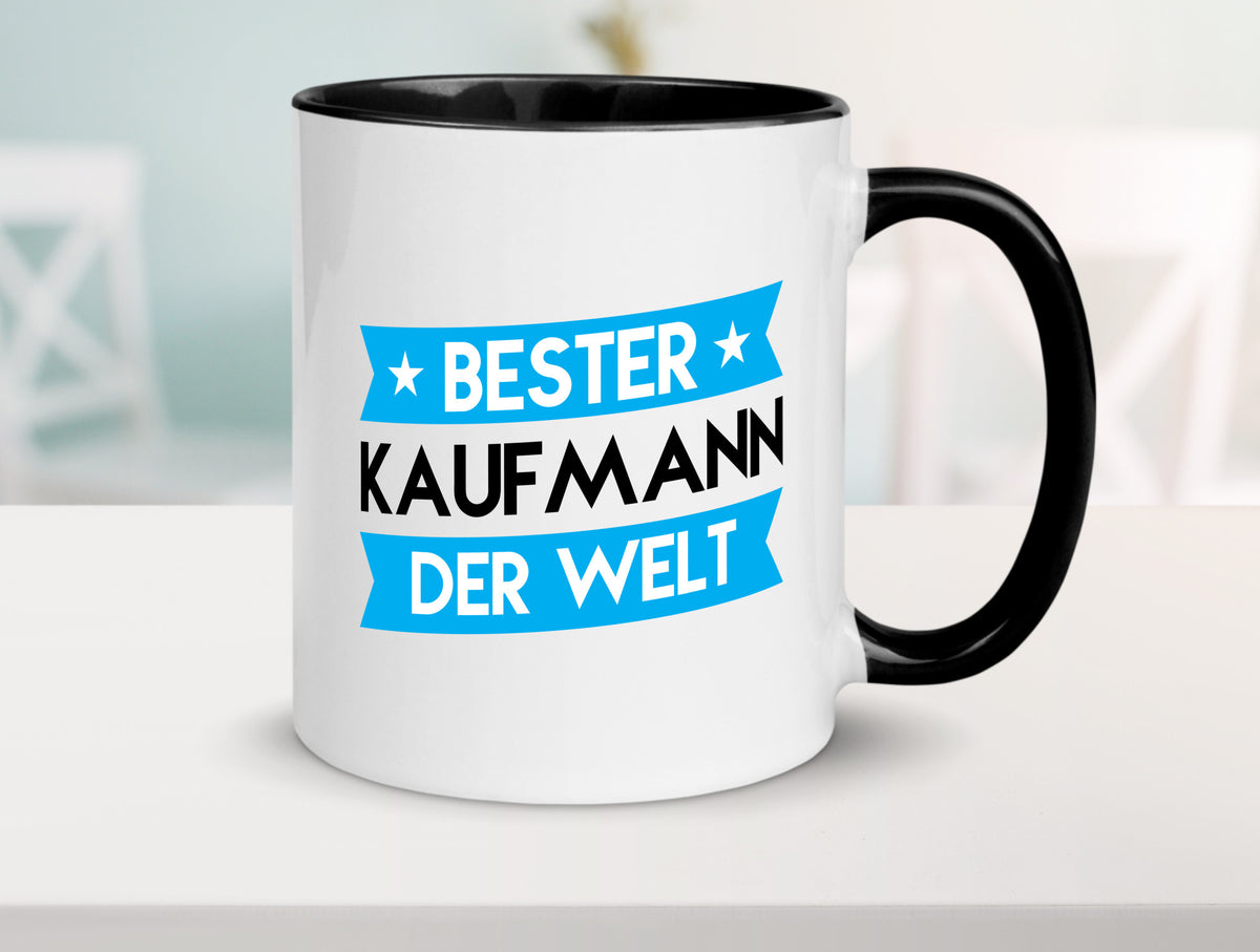 Bester Kaufmann Kaufmänner lustiger Spruch Geschenk Humor Geschenkidee Tasse