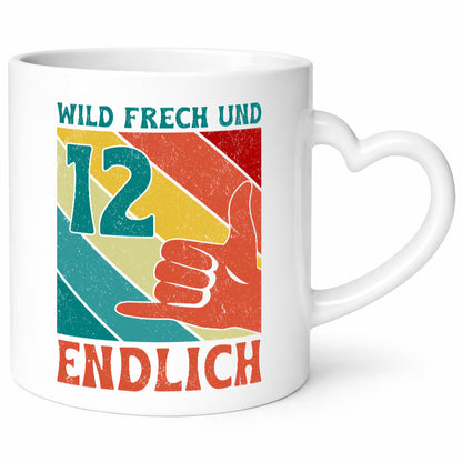 12. Geburtstag | 12 Jahre Wild und Frech Humor Geschenkidee Tasse