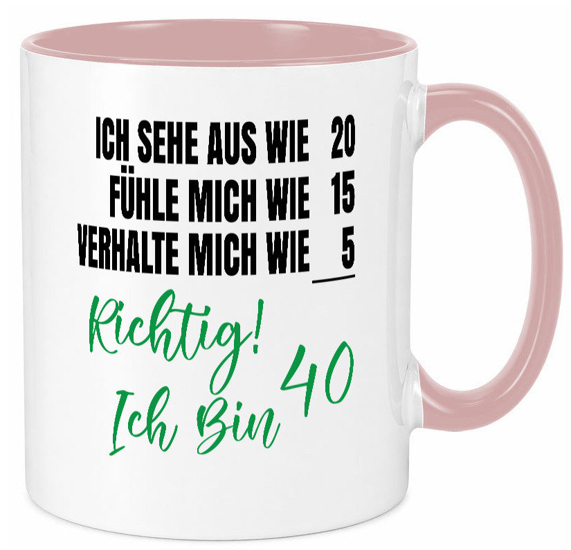 Ich bin Jung | 40 Geburtstag Verhalte mich wie ein Kind Geschenk Geschenkidee
