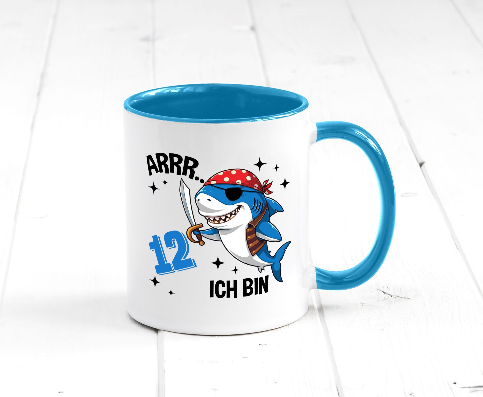 12. Geburtstag | 12 Jahre Arr Pirat Hai Piraten Geschenk Geschenkidee lustiger
