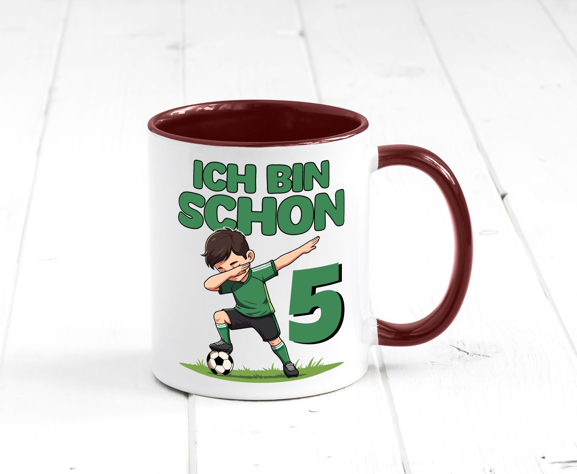 5. Geburtstag | 5 Jahre Fußballer lustiger Spruch Geschenk Geschenkidee Tasse