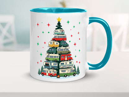 Camper | Camping Weihnachten Fahrzeuge Baumlichter v2 lustig Humor Geschenkidee