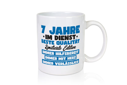 7 Jahre im Dienst | Jubiläum Arbeit v7 lustiger Spruch Geschenk Kollegen Büro