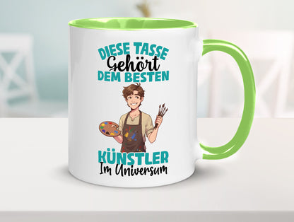 Im Universum: Künstler | Kunst Geschenkidee Humor Tasse