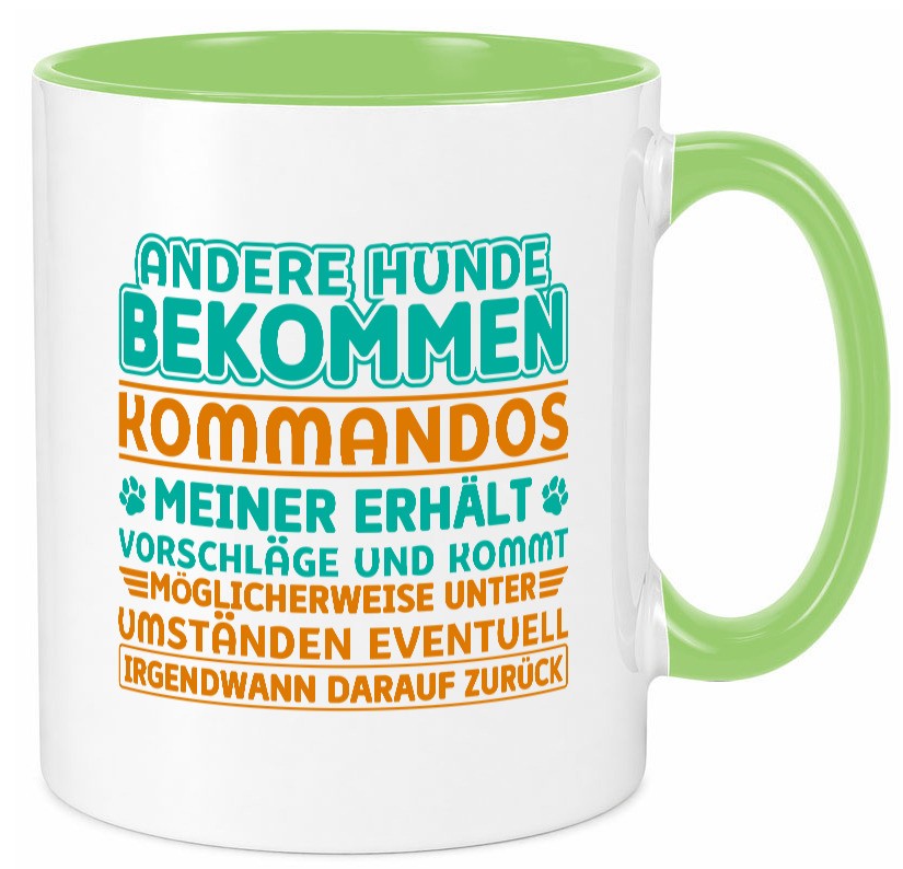 Hunde Training | Hundebesitzer Tasse Hundekommando vl10 Geschenk Tierliebhaber